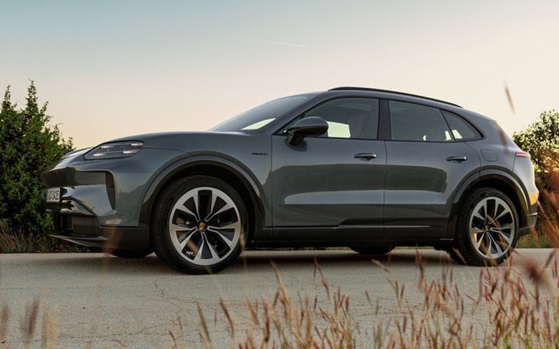 Porsche Cayenne Electric On A Road